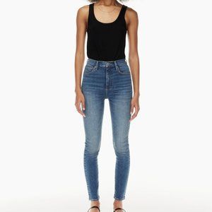 Denim Forum Aritzia The Lola High Rise Skinny Size 26 Bleu N Stormy